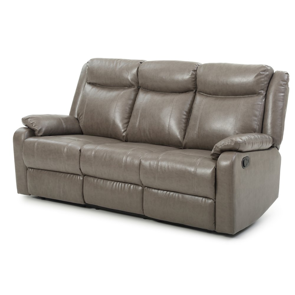 Glory Furniture Ward Reclining Sofa in Gray Color. Picture 4