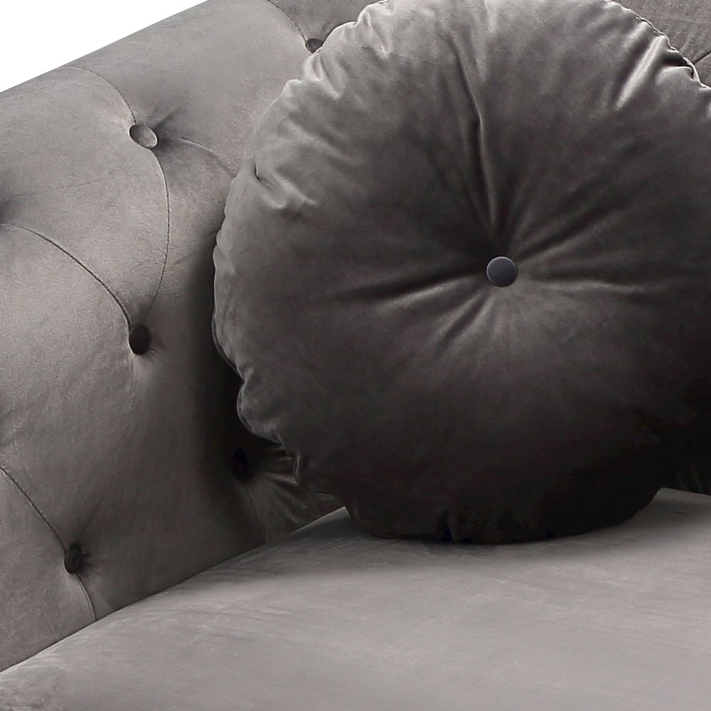 Glory Furniture Pompano Sofa in Dark Gray Color. Picture 6
