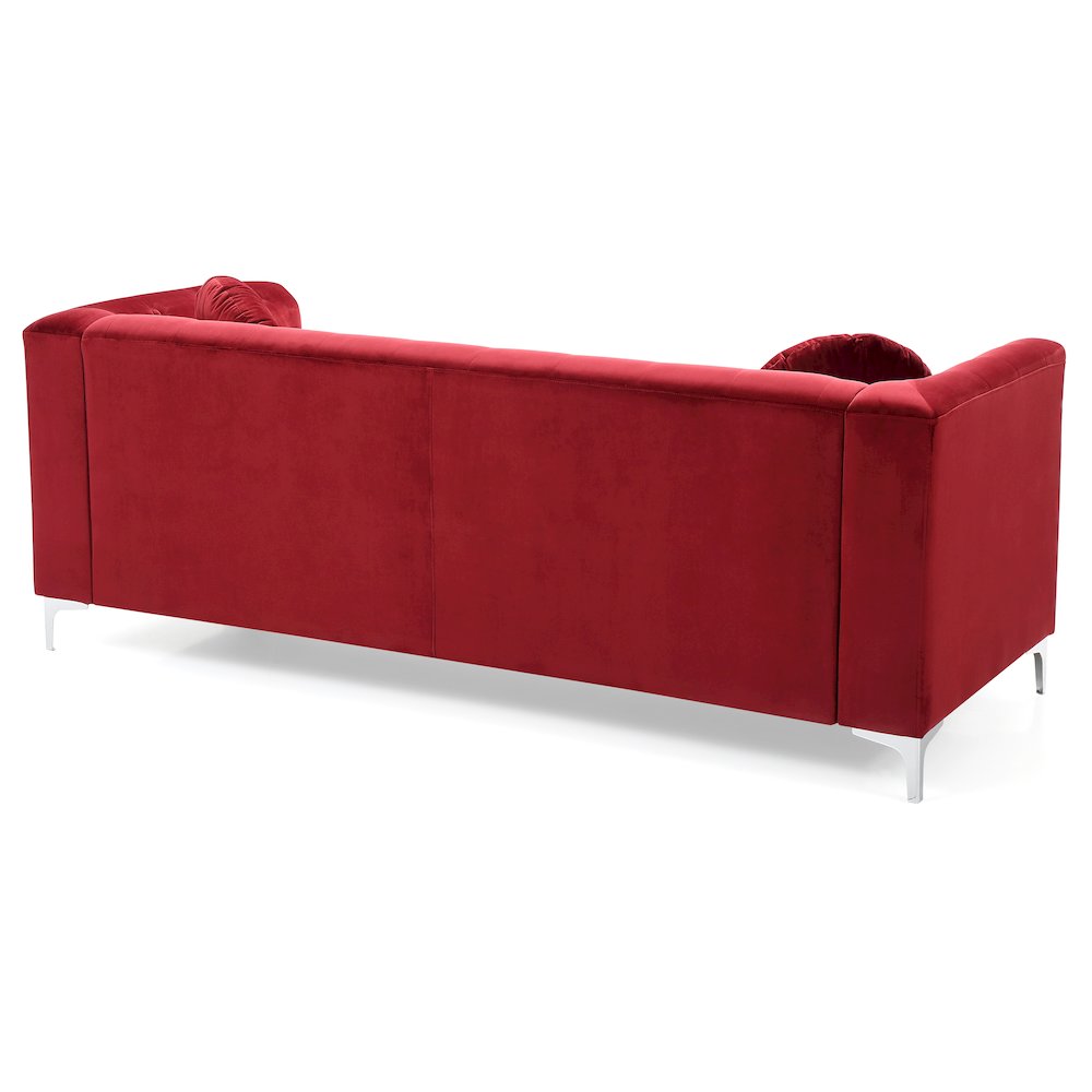 Glory Furniture Pompano Sofa in Burgundy Color. Picture 4