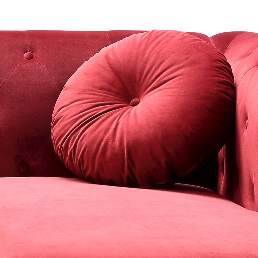 Glory Furniture Pompano Sofa Chaise in Burgundy Color. Picture 6
