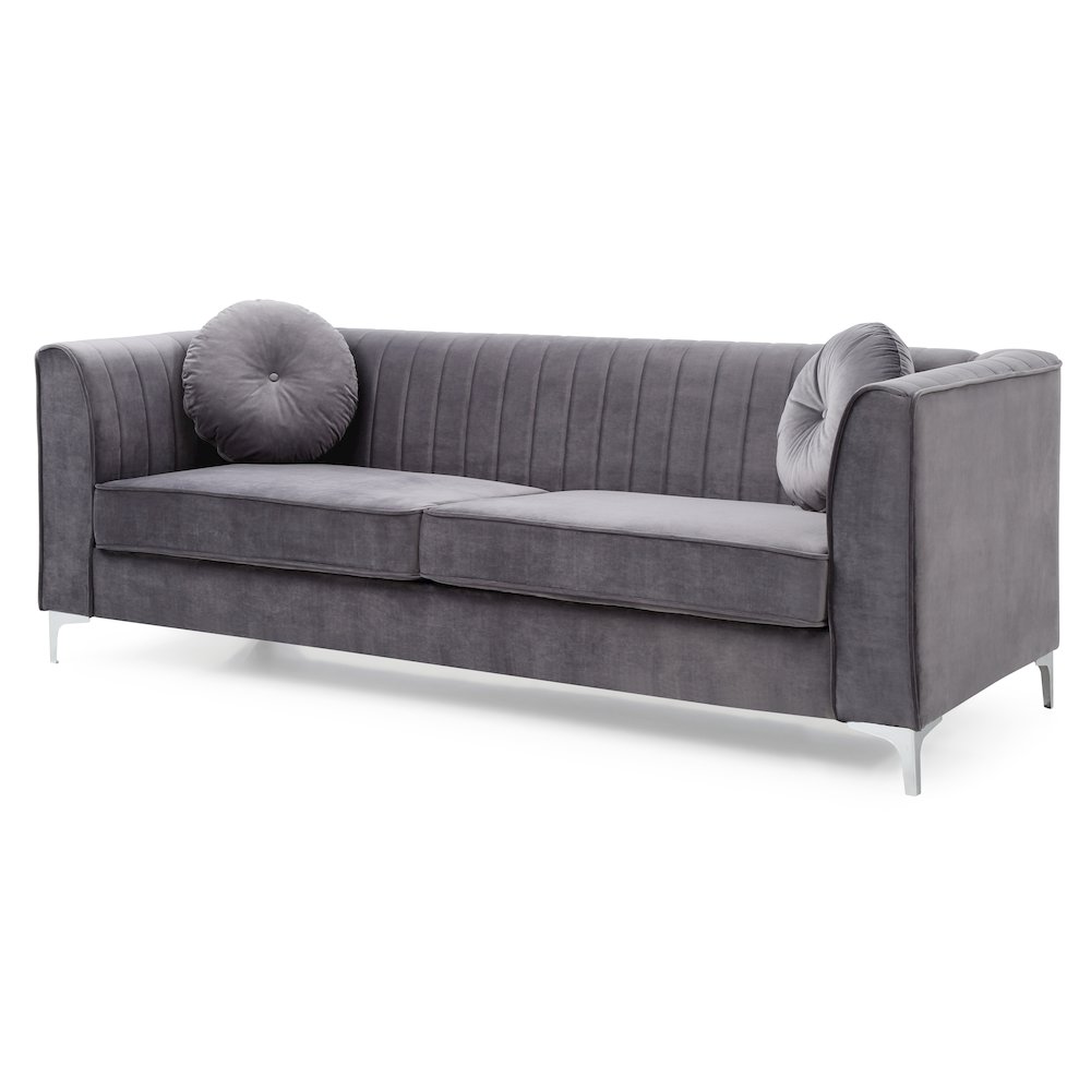 Glory Furniture Delray Sofa in Gray Color. Picture 1