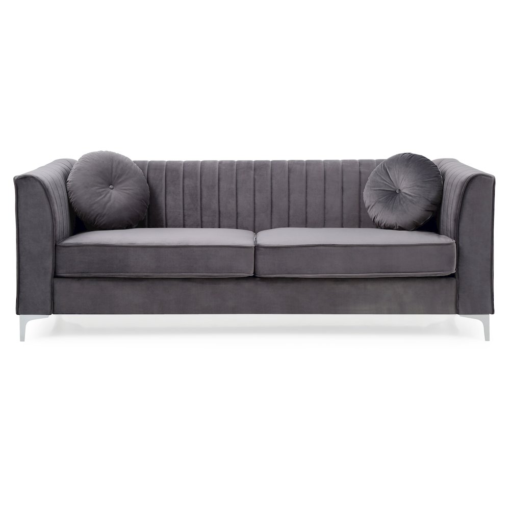 Glory Furniture Delray Sofa in Gray Color. Picture 2