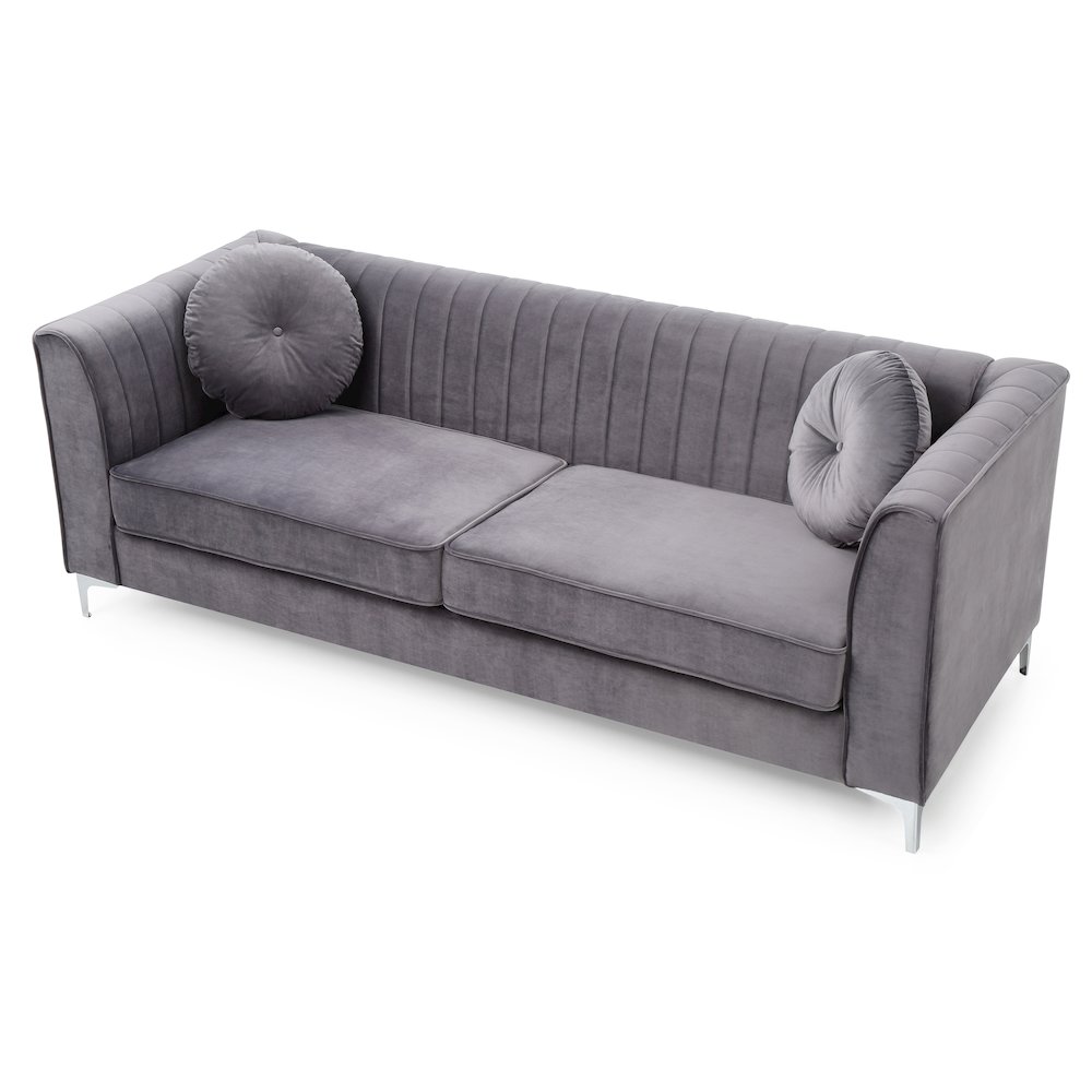 Glory Furniture Delray Sofa in Gray Color. Picture 3