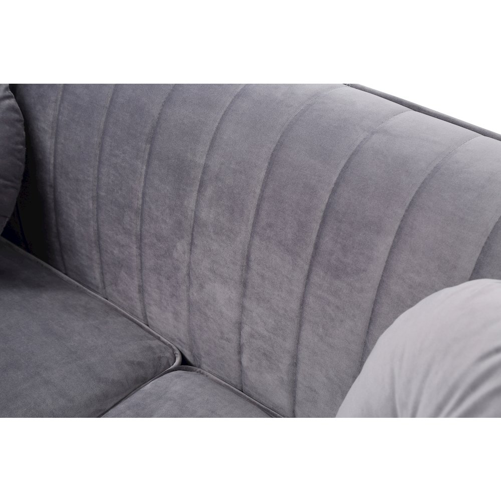 Glory Furniture Delray Sofa in Gray Color. Picture 5