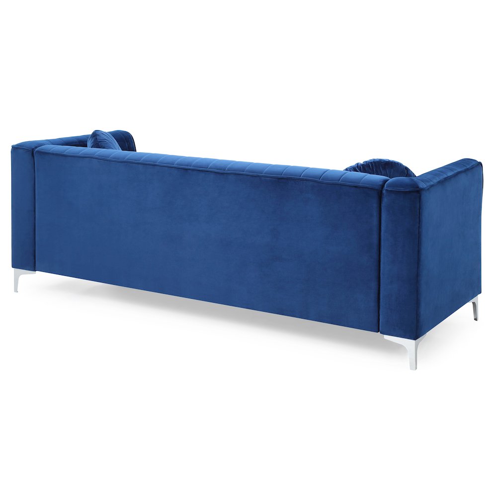 Glory Furniture Delray Sofa in Navy Blue Color. Picture 2