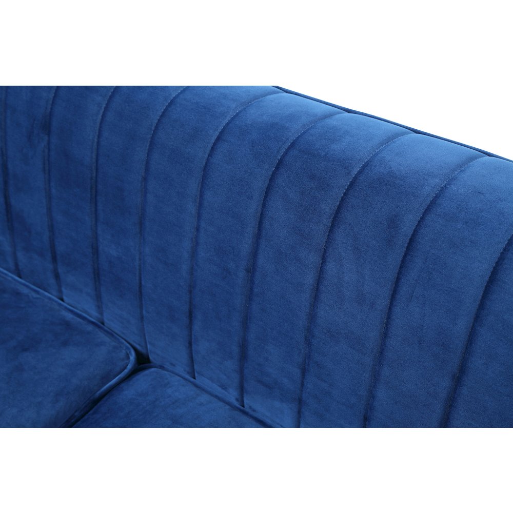 Glory Furniture Delray Sofa in Navy Blue Color. Picture 5