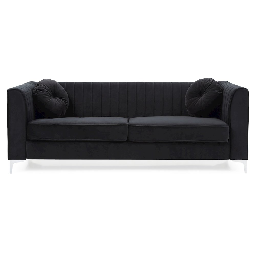 Glory Furniture Delray Sofa in Black Color. Picture 2