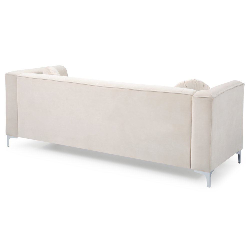Glory Furniture Delray Sofa in Ivory Color. Picture 4