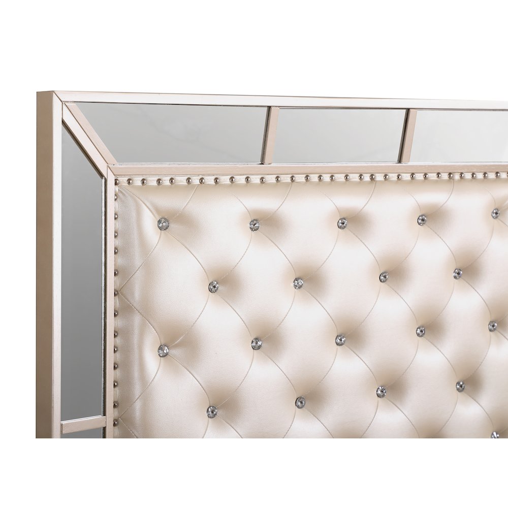 Glory Furniture Hollywood Hills Twin Bed in Pearl Color. Picture 7