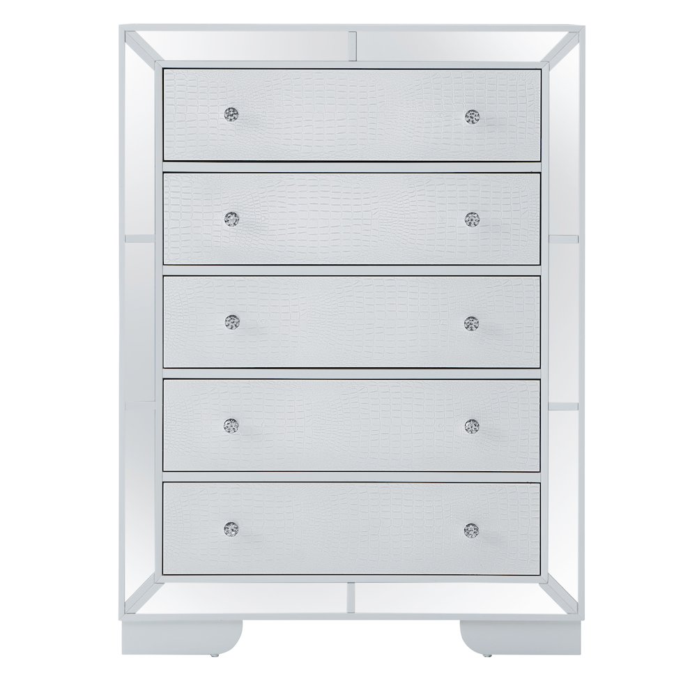 Glory Furniture Hollywood_Hills Chest in White Color. Picture 3