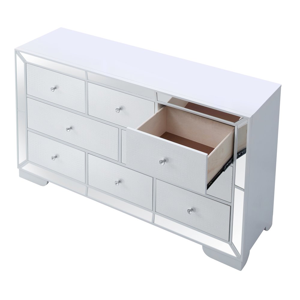 Glory Furniture Hollywood_Hills Dresser in White Color. Picture 4