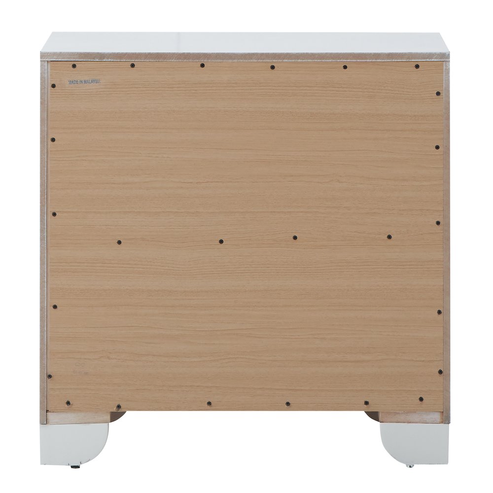 Glory Furniture Hollywood_Hills Nightstand in White Color. Picture 4