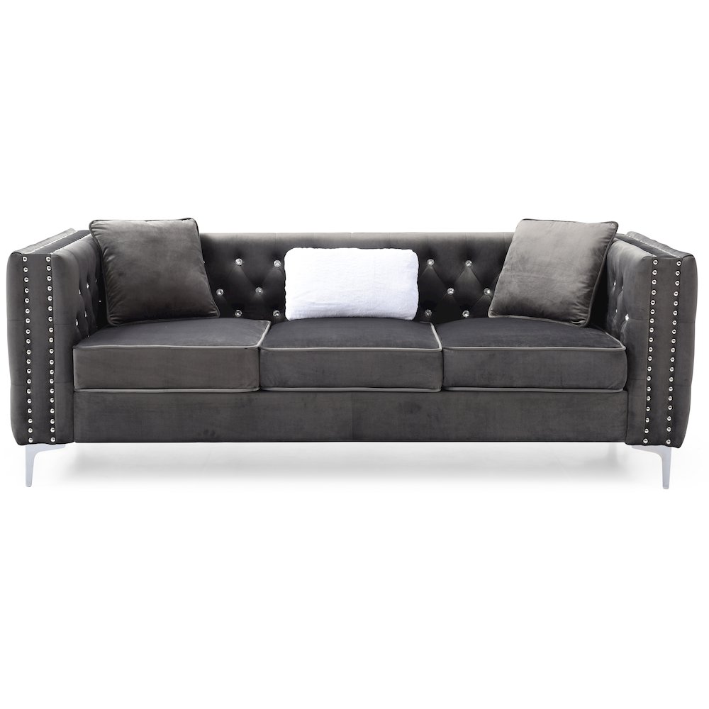 Glory Furniture Paige Sofa in Gray Color. Picture 2