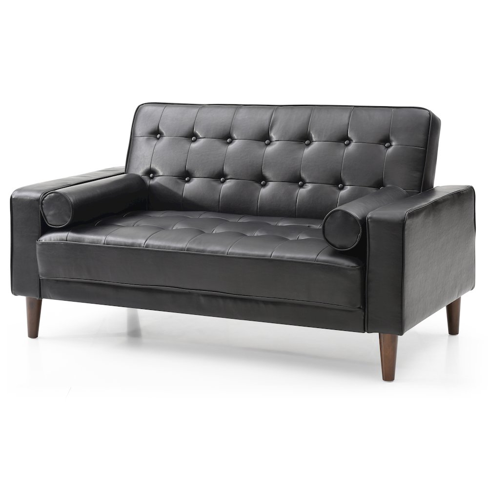 Glory Furniture Andrews Loveseat Bed in Black Color. Picture 1