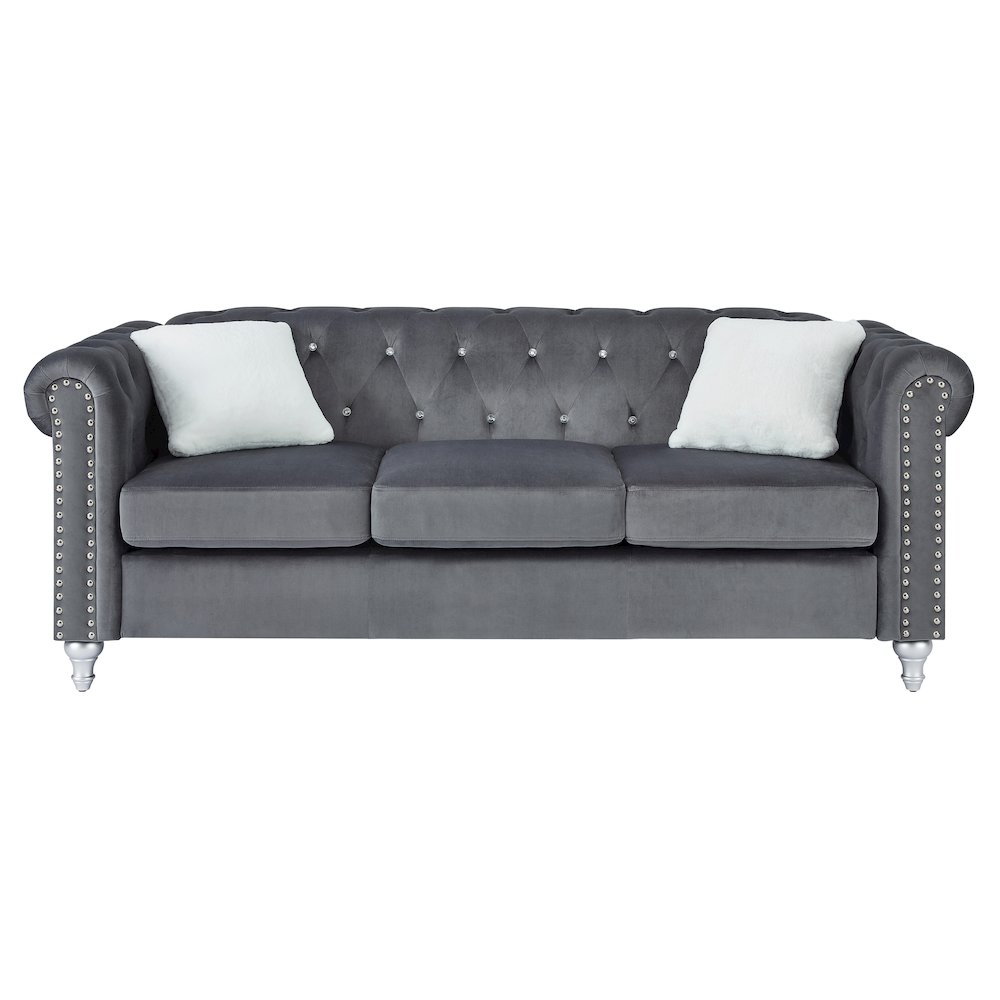Glory Furniture Raisa Sofa in Gray Color. Picture 2