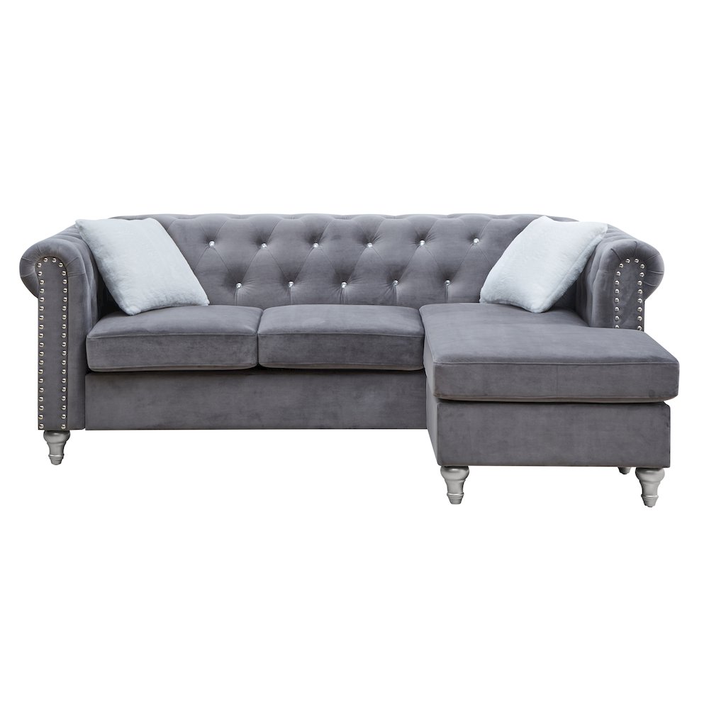 Glory Furniture Raisa Sofa Chaise in  Color. Picture 2