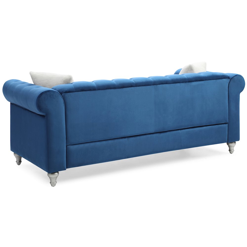 Glory Furniture Raisa Sofa in Navy Blue Color. Picture 4