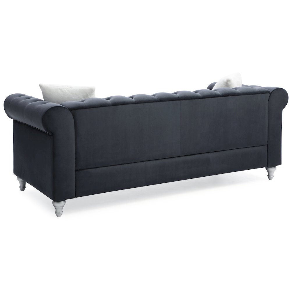 Glory Furniture Raisa Sofa in Black Color. Picture 4