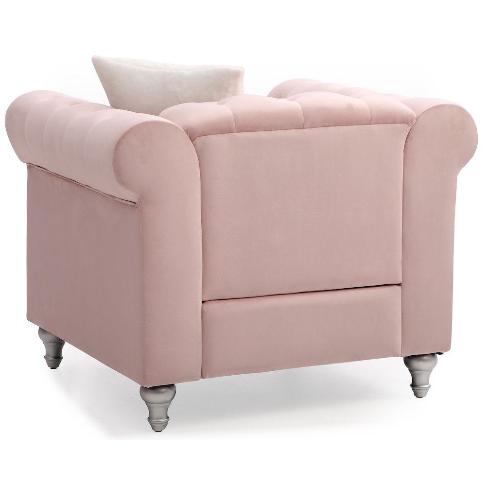 Glory Furniture Raisa Accent Chair in Pink Color. Picture 1