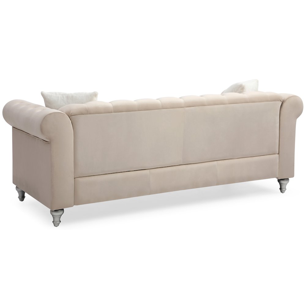 Glory Furniture Raisa Sofa in Beige Color. Picture 1