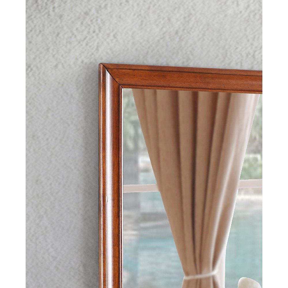Glory Furniture LaVita Mirror in Oak Color. Picture 6