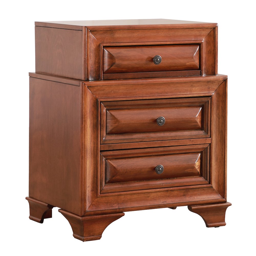 Glory Furniture LaVita Nightstand in Oak Color. Picture 1