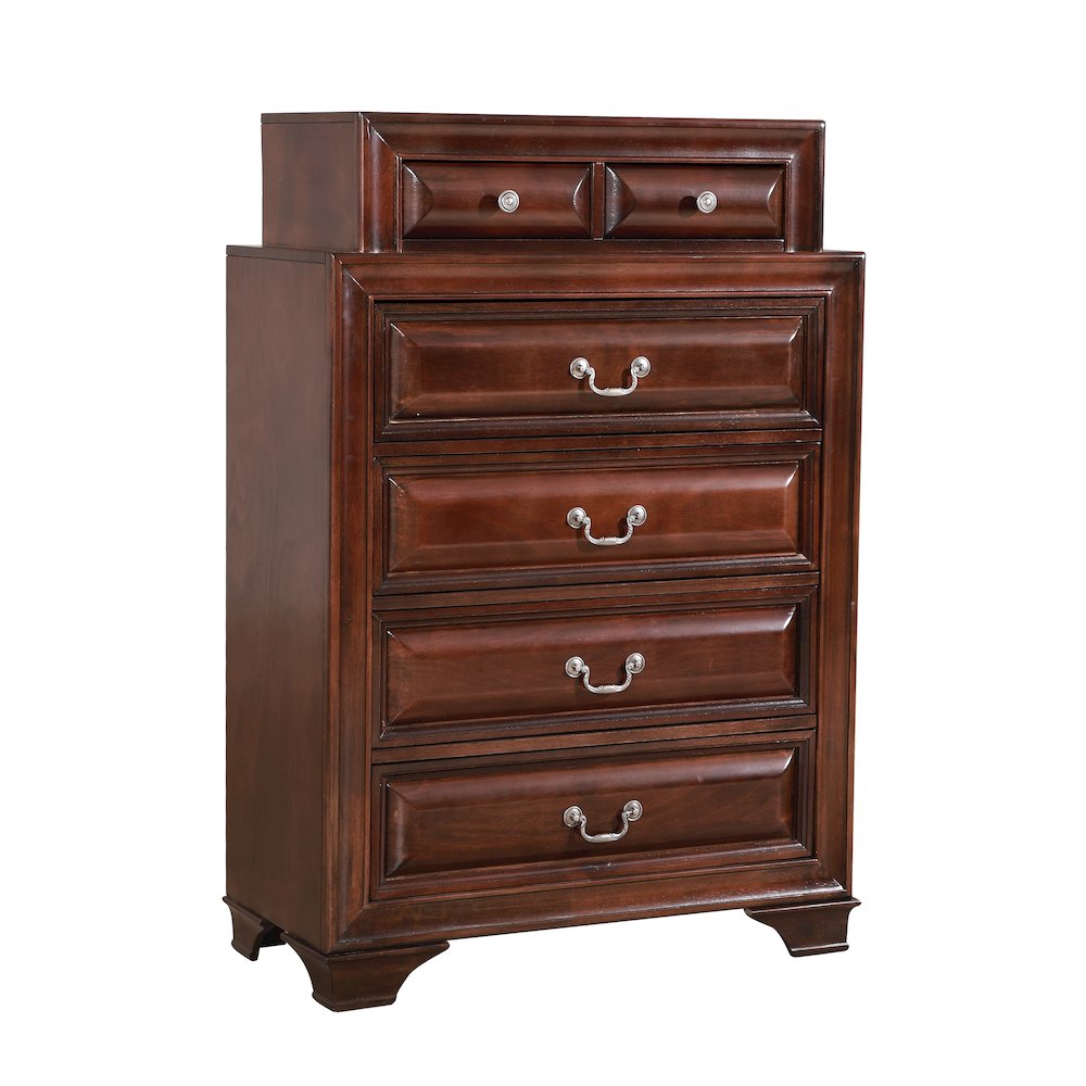 Glory Furniture LaVita Chest in Cappuccino Color. Picture 1