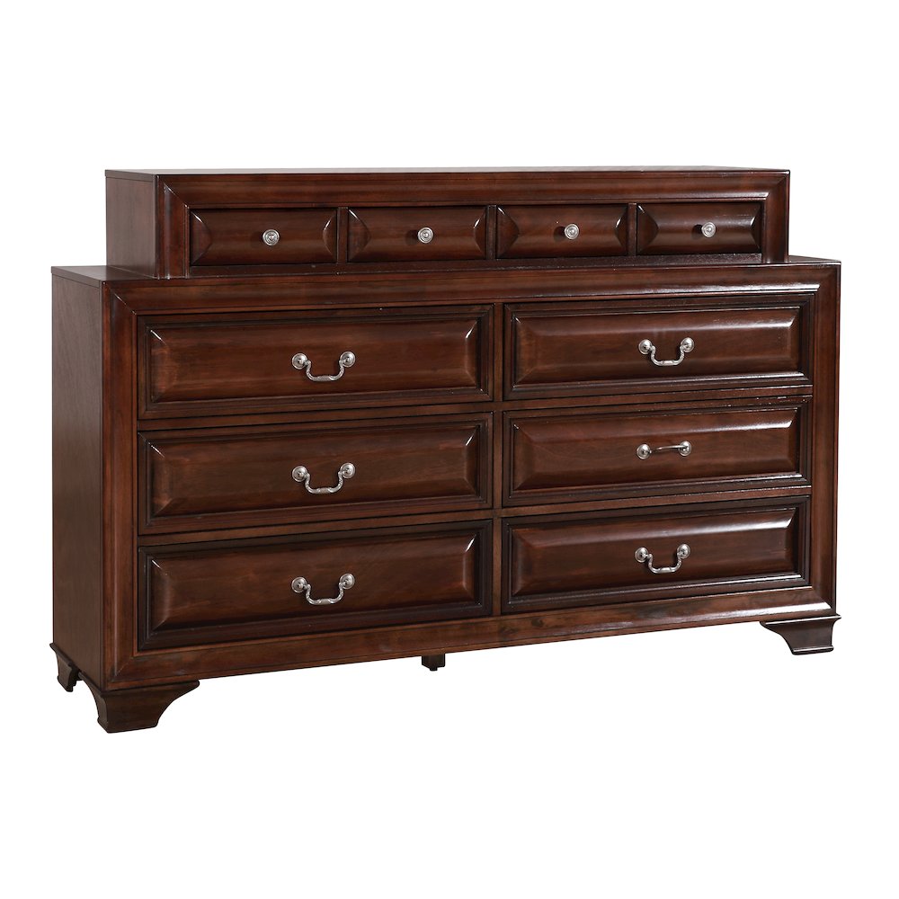 Glory Furniture LaVita Dresser in Cappuccino Color. Picture 1