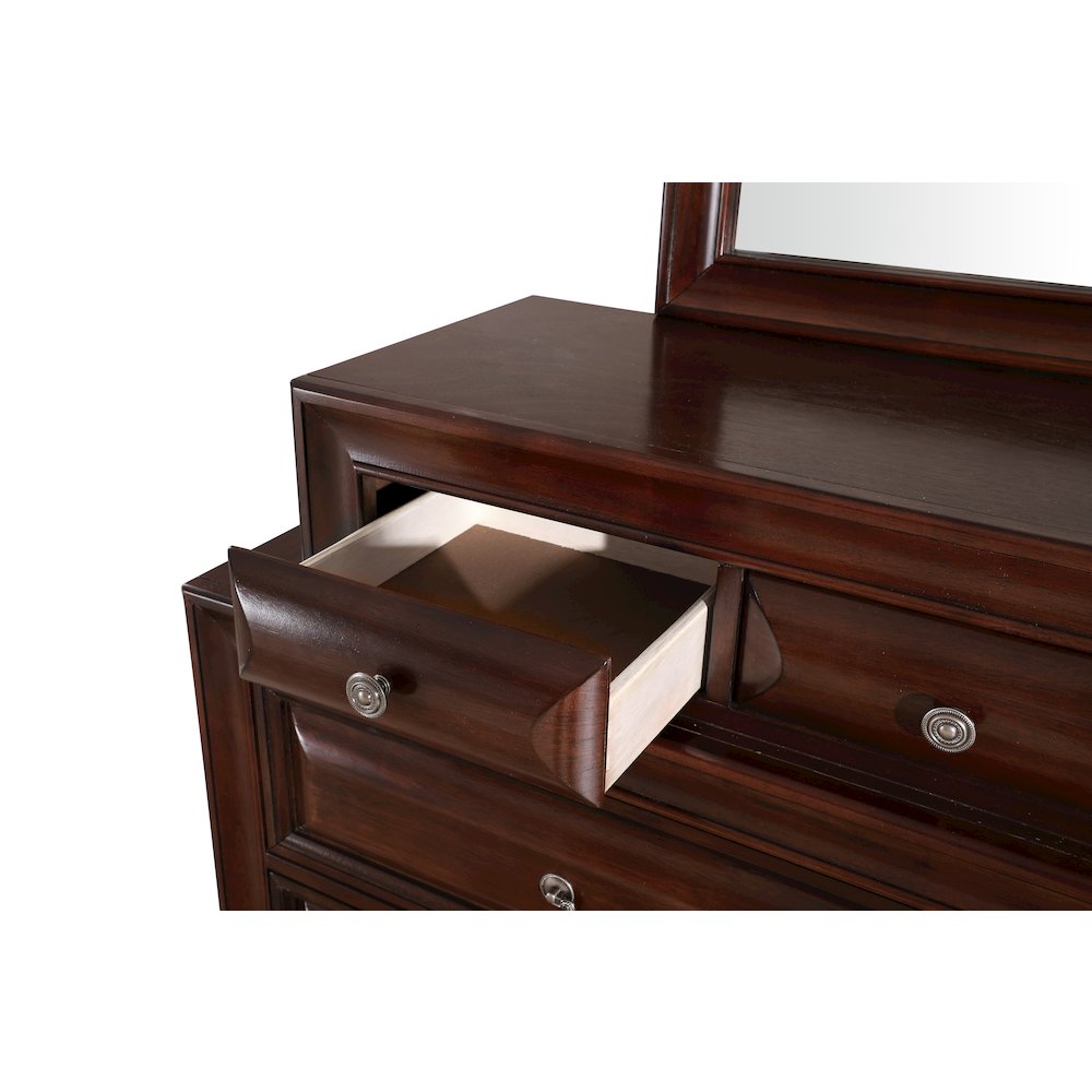 Glory Furniture LaVita Dresser in Cappuccino Color. Picture 3