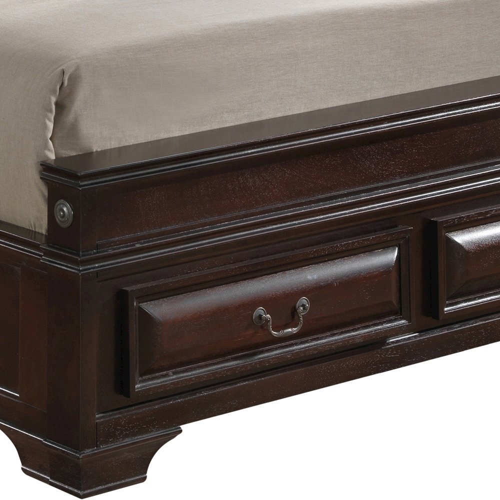 Glory Furniture LaVita Queen Storage Bed in Cappuccino Color. Picture 4