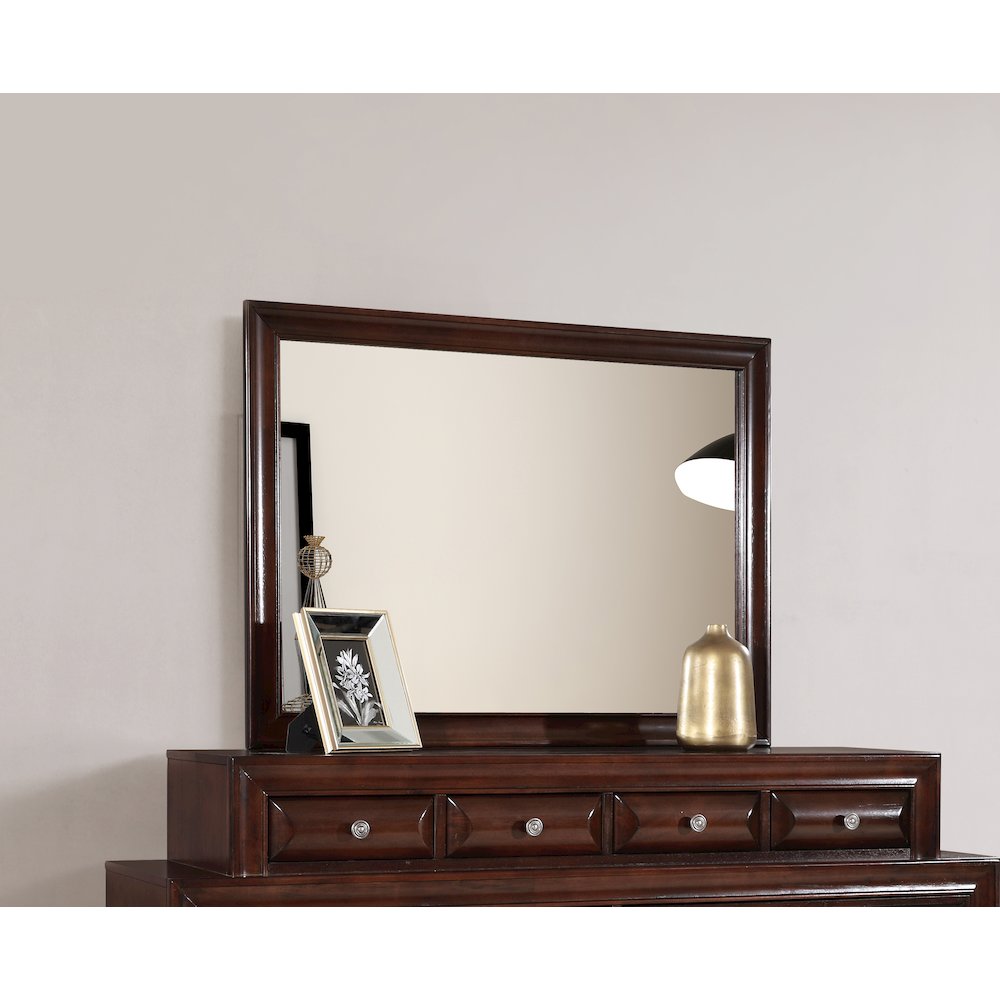 Glory Furniture LaVita Mirror in Cappuccino Color. Picture 7