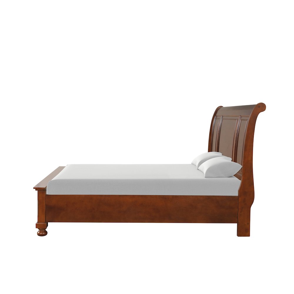 Glory Furniture Meade King Bed in Cherry Color. Picture 3