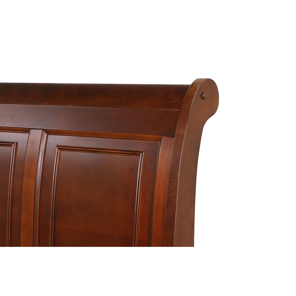 Glory Furniture Meade King Bed in Cherry Color. Picture 6