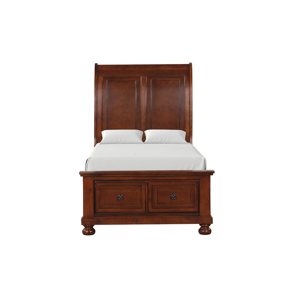 Glory Furniture Meade Twin Bed in Classic Cherry Color. Picture 2