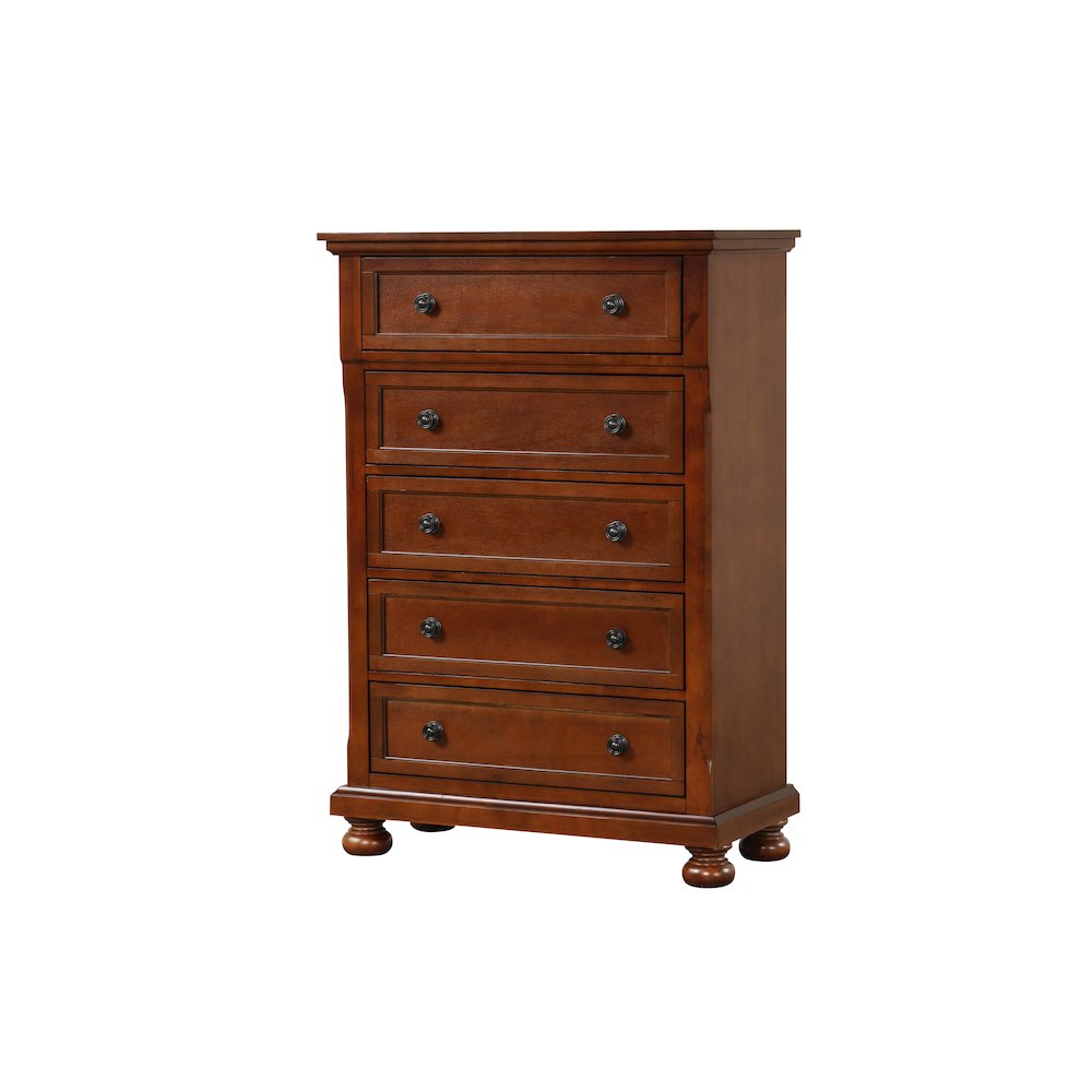 Glory Furniture Meade Chest in Cherry Color. Picture 1