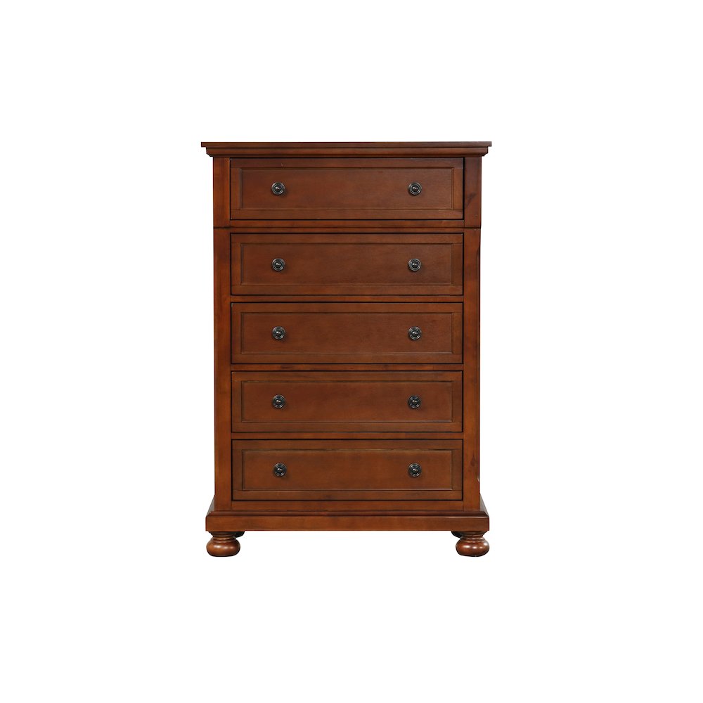 Glory Furniture Meade Chest in Cherry Color. Picture 5