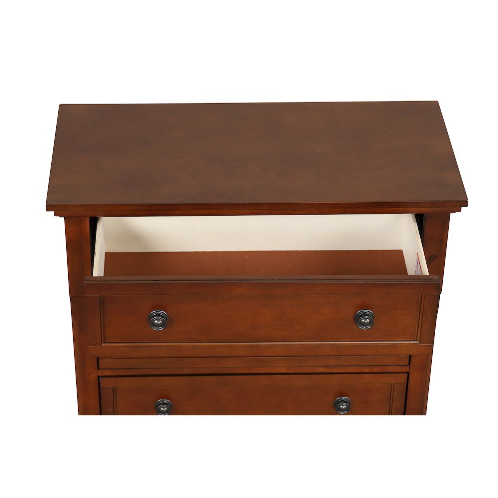 Glory Furniture Meade Chest in Cherry Color. Picture 9
