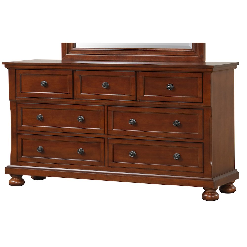 Glory Furniture Meade Dresser in Cherry Color. Picture 1