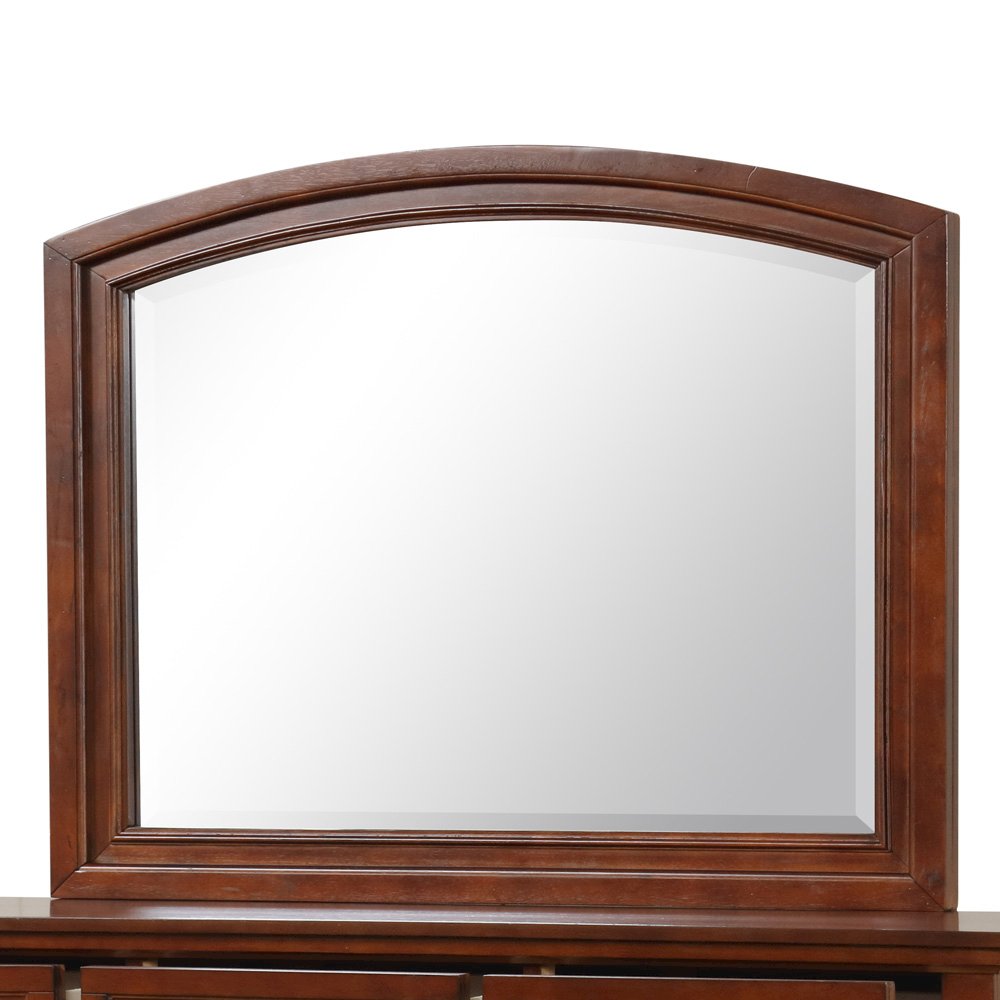 Glory Furniture Meade Mirror in Cherry Color. Picture 3
