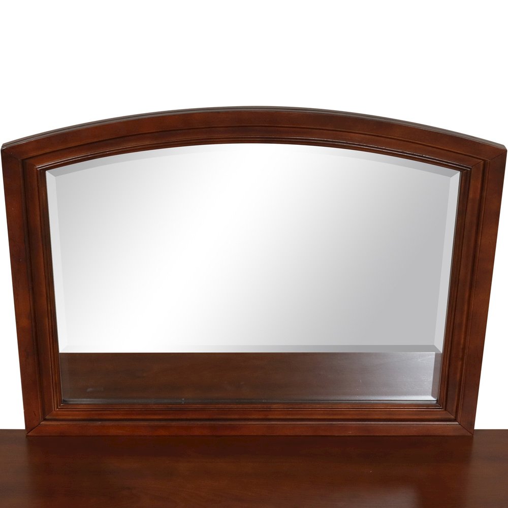 Glory Furniture Meade Mirror in Cherry Color. Picture 5