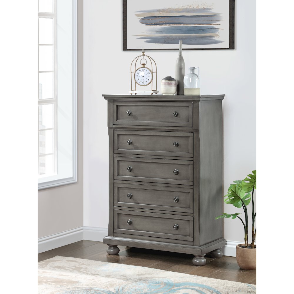 Glory Furniture Meade Chest in Gray Color. Picture 10