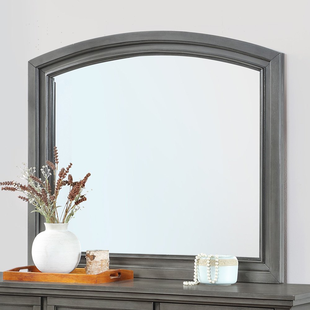 Glory Furniture Meade Mirror in Gray Color. Picture 6