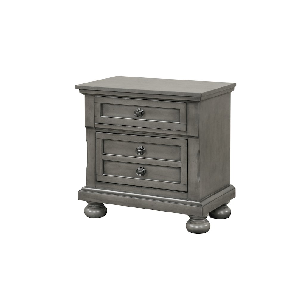 Glory Furniture Meade Nightstand in Gray Color. Picture 1