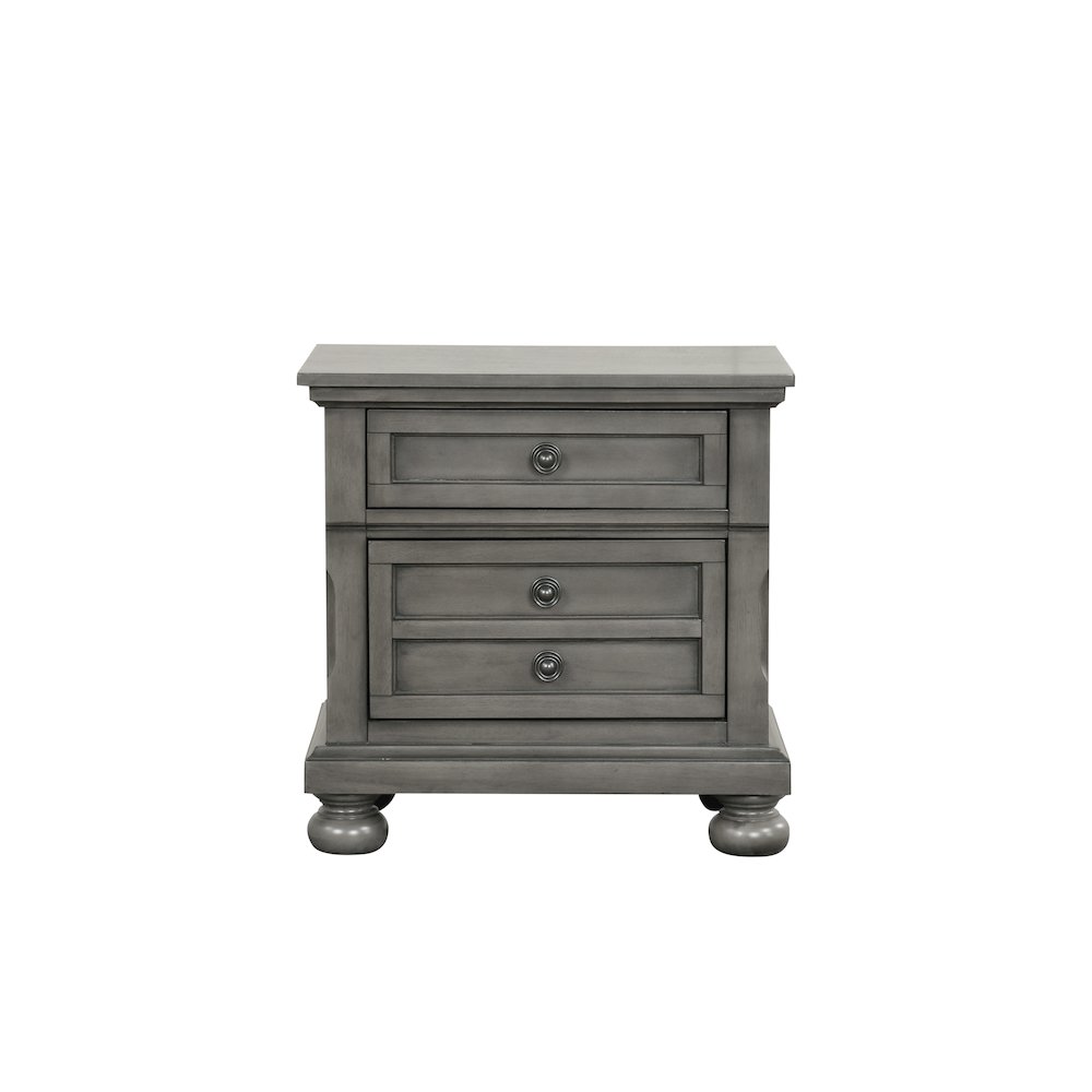 Glory Furniture Meade Nightstand in Gray Color. Picture 5