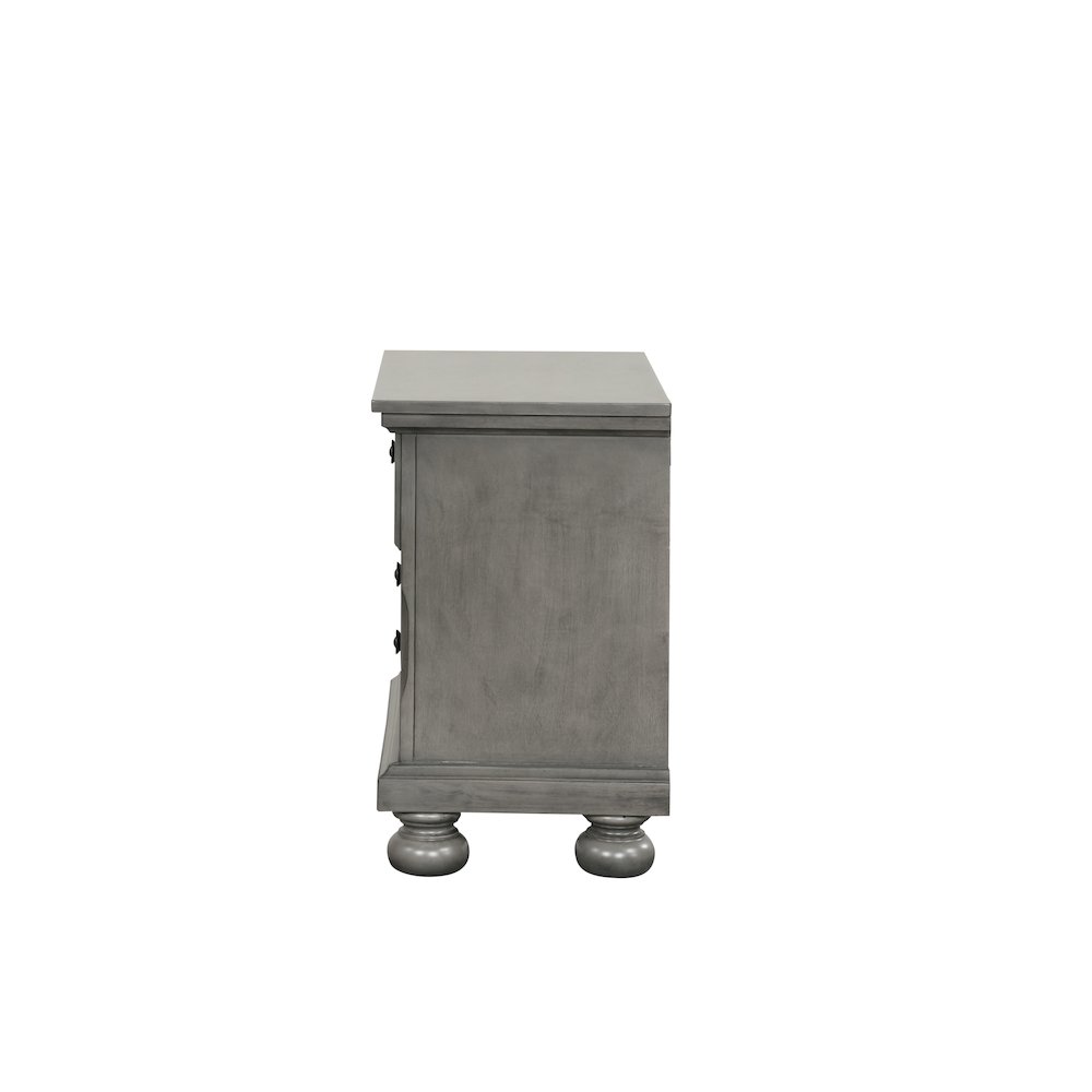 Glory Furniture Meade Nightstand in Gray Color. Picture 7