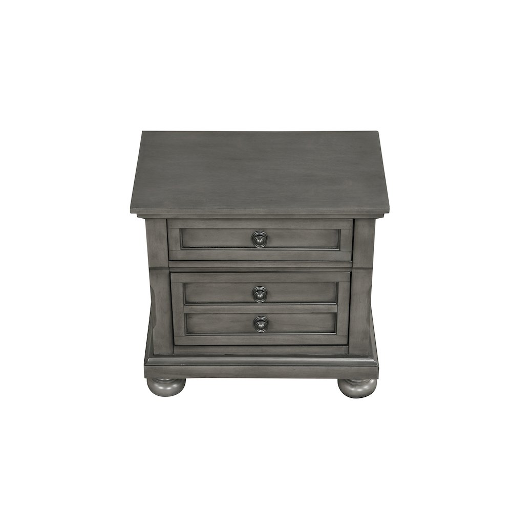 Glory Furniture Meade Nightstand in Gray Color. Picture 8