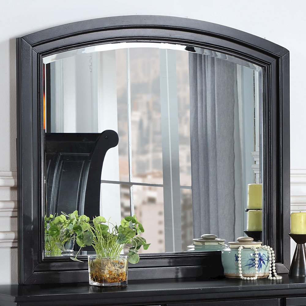 Glory Furniture Meade Mirror in Black Color. Picture 6