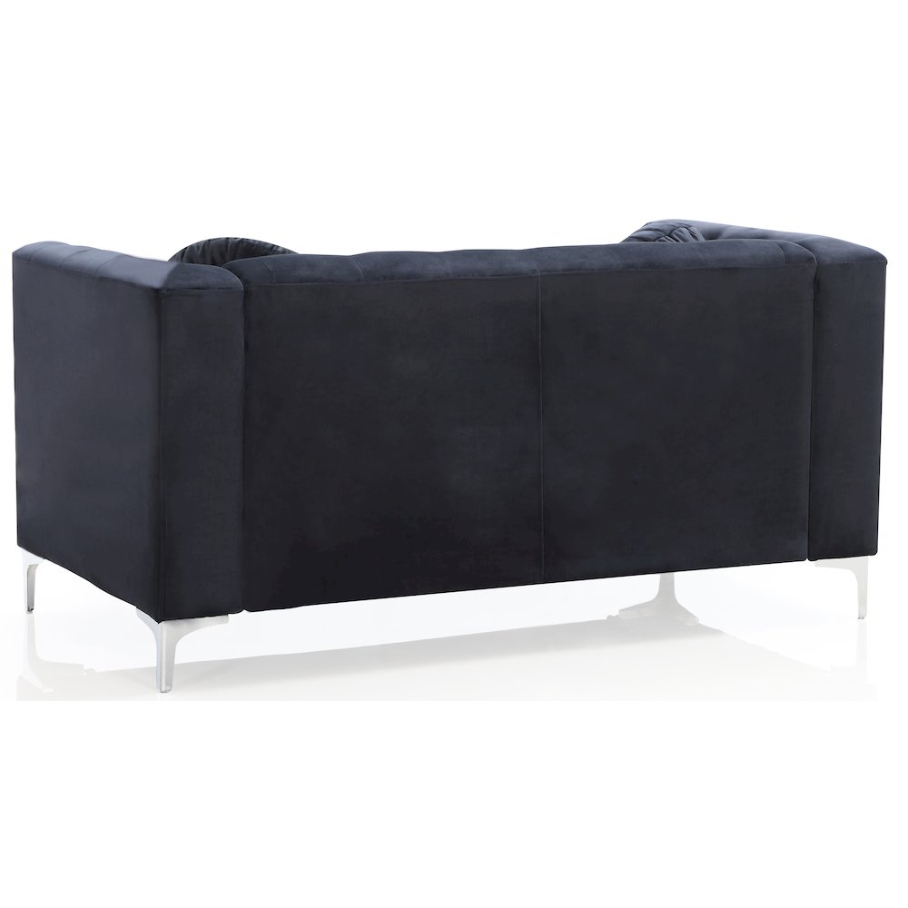 Glory Furniture Pompano Loveseat in Black Color. Picture 5