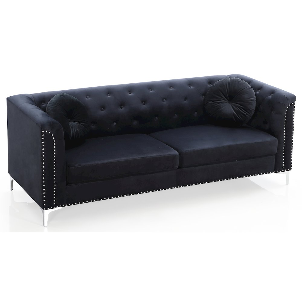 Glory Furniture Pompano Sofa in Black Color. Picture 3
