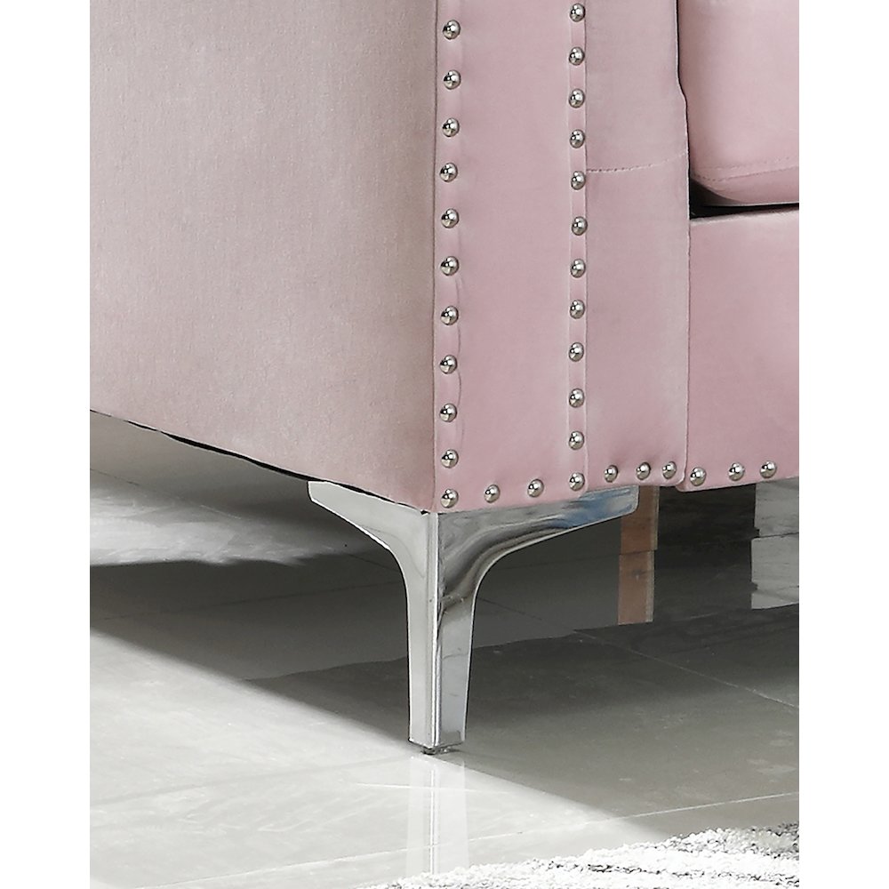 Glory Furniture Pompano Accent Chair in Pink Color. Picture 5